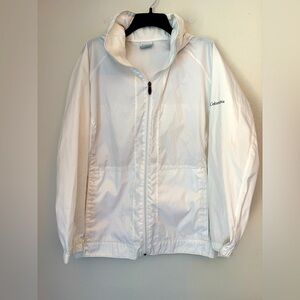 Columbia Women’s White Rain Jacket - Size 1X